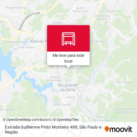 Estrada Guilherme Pinto Monteiro 488 mapa