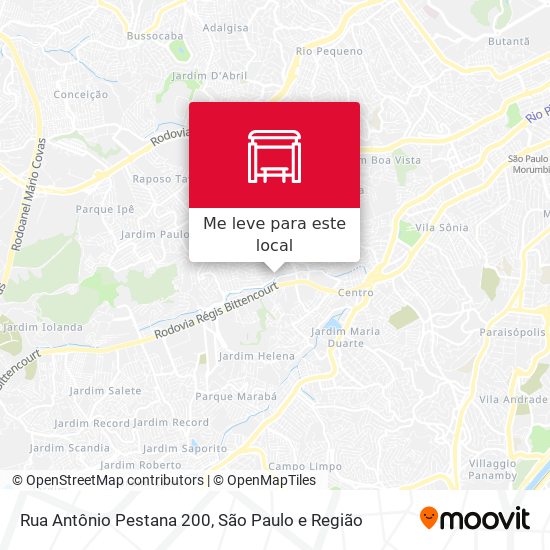 Rua Antônio Pestana 200 mapa