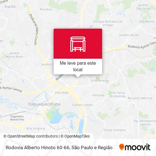 Rodovia Alberto Hinoto 60-66 mapa