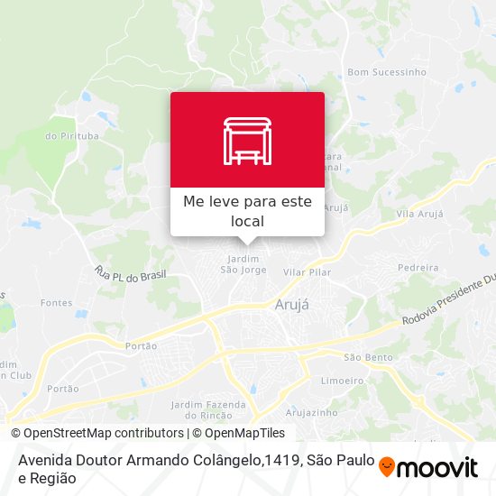 Avenida Doutor Armando Colângelo,1419 mapa