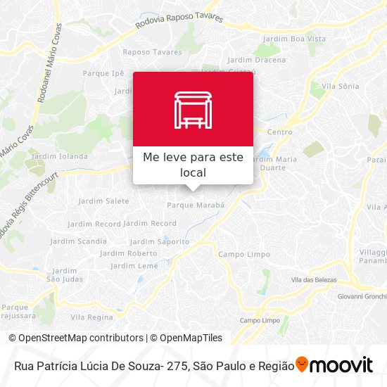 Rua Patrícia Lúcia De Souza- 275 mapa