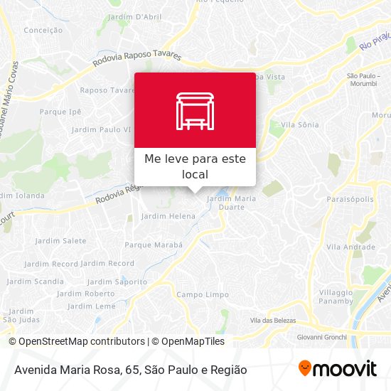 Avenida Maria Rosa, 65 mapa