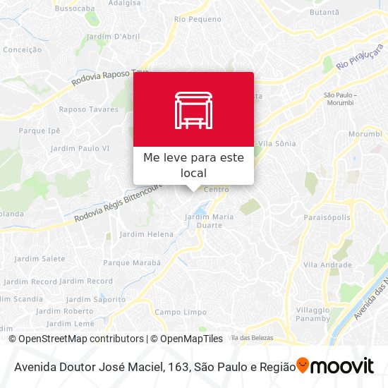 Avenida Doutor José Maciel, 163 mapa