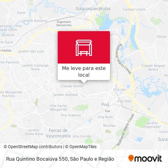 Rua Quintino Bocaiúva 550 mapa