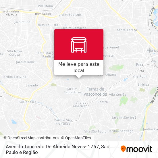 Avenida Tancredo De Almeida Neves- 1767 mapa