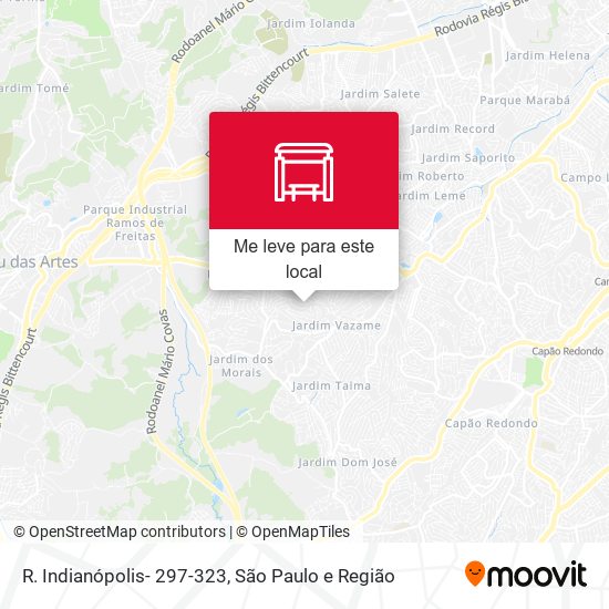 R. Indianópolis- 297-323 mapa
