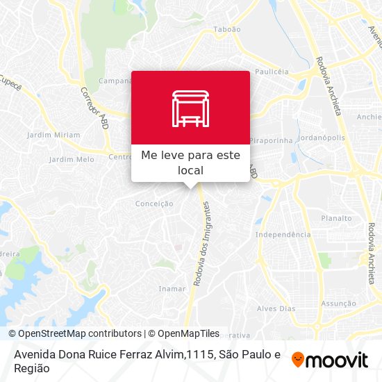 Avenida Dona Ruice Ferraz Alvim,1115 mapa