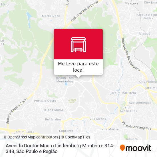 Avenida Doutor Mauro Lindemberg Monteiro- 314-348 mapa