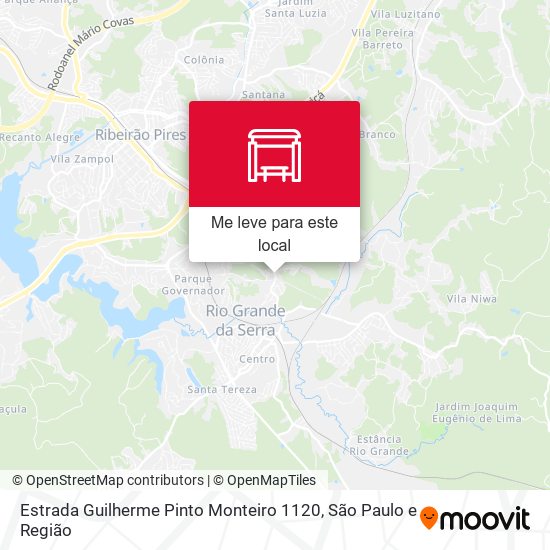 Estrada Guilherme Pinto Monteiro 1120 mapa