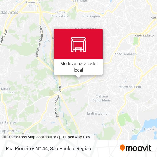Rua Pioneiro- Nº 44 mapa