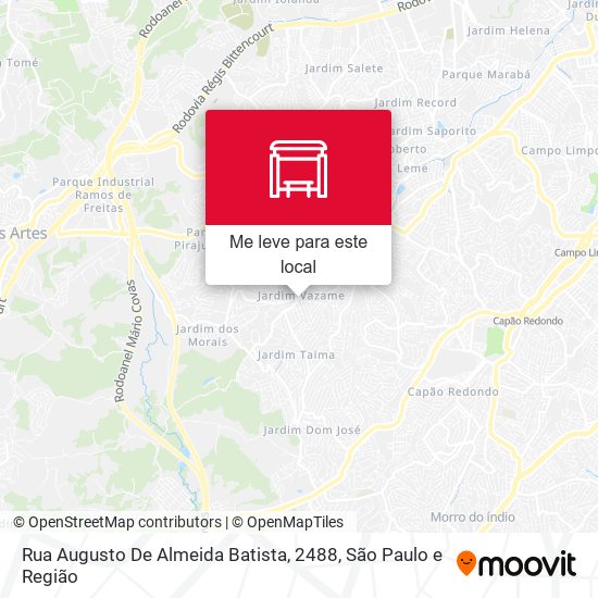 Rua Augusto De Almeida Batista, 2488 mapa
