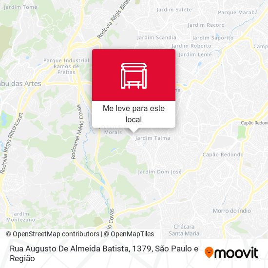 Rua Augusto De Almeida Batista, 1379 mapa