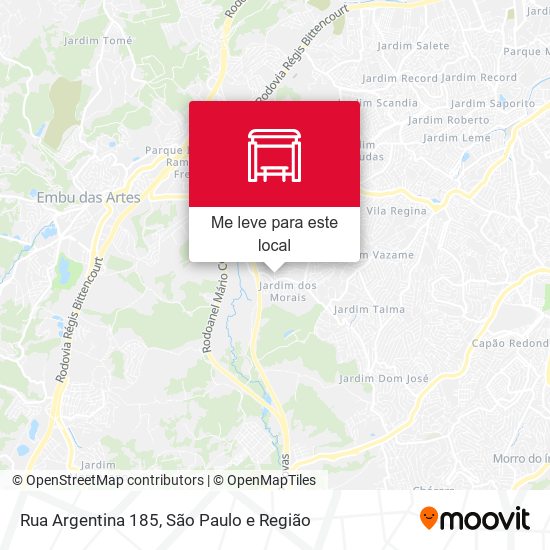 Rua Argentina 185 mapa