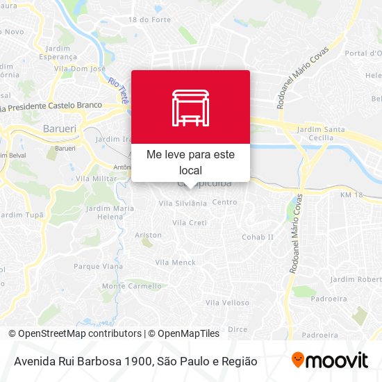 Avenida Rui Barbosa 1900 mapa