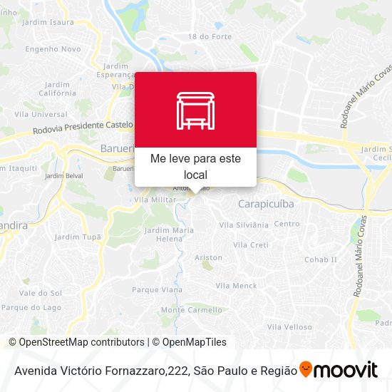 Avenida Victório Fornazzaro,222 mapa