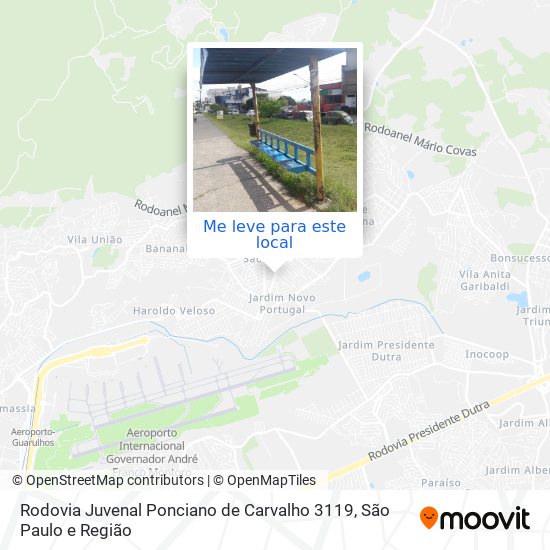 Rodovia Juvenal Ponciano de Carvalho 3119 mapa