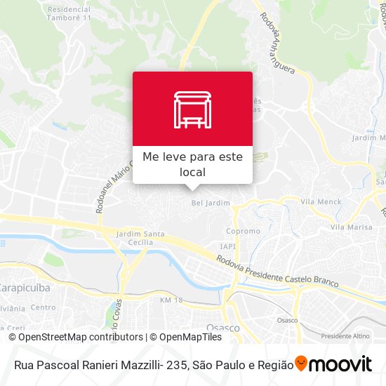 Rua Pascoal Ranieri Mazzilli- 235 mapa