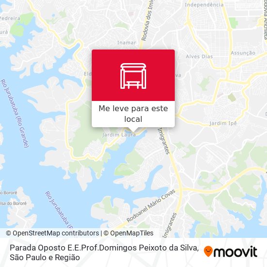 Parada Oposto E.E.Prof.Domingos Peixoto da Silva mapa