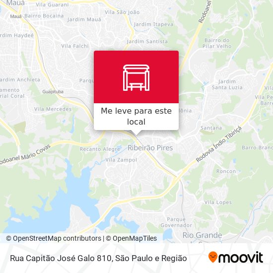 Rua Capitão José Galo 810 mapa