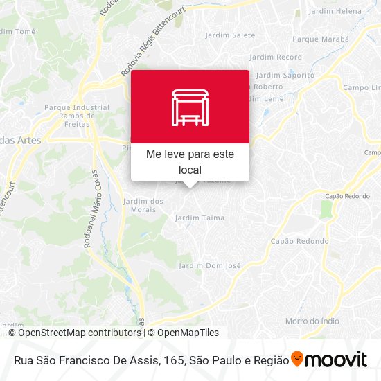 Rua São Francisco De Assis, 165 mapa