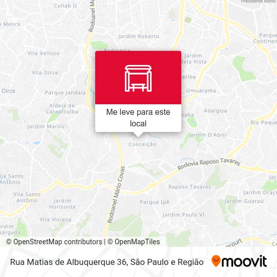 Rua Matias de Albuquerque 36 mapa