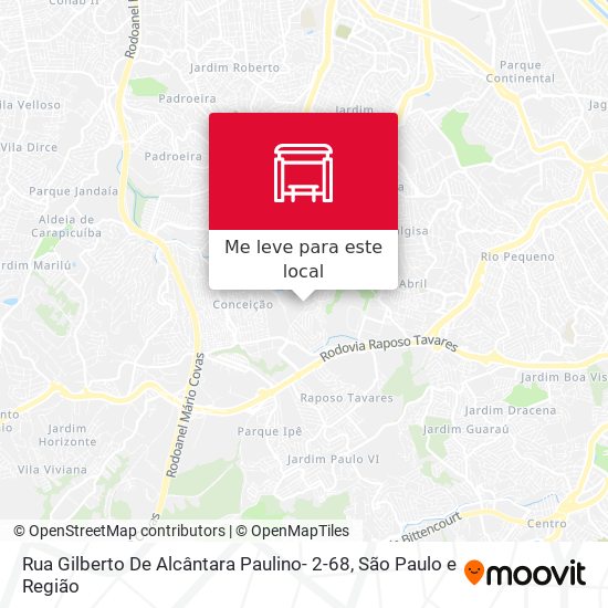 Rua Gilberto De Alcântara Paulino- 2-68 mapa