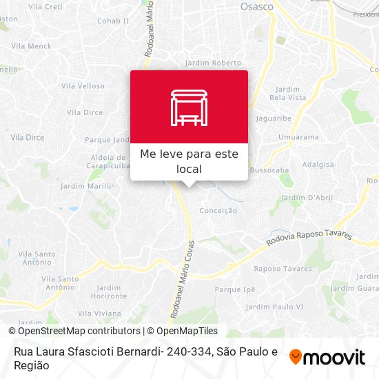Rua Laura Sfascioti Bernardi- 240-334 mapa