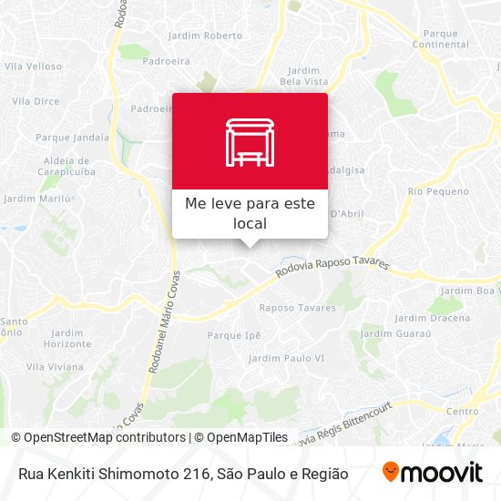 Rua Kenkiti Shimomoto 216 mapa