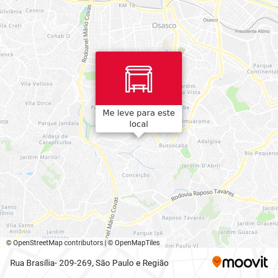 Rua Brasília- 209-269 mapa