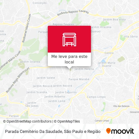 Parada Cemitério Da Saudade mapa