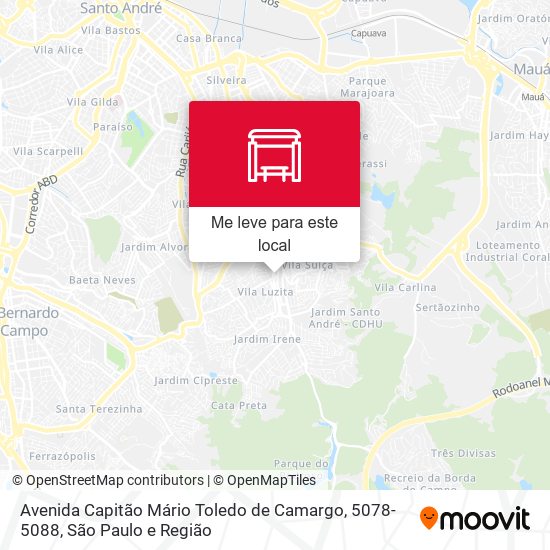 Avenida Capitão Mário Toledo de Camargo, 5078-5088 mapa