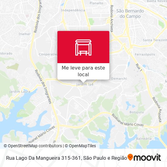 Rua Lago Da Mangueira 315-361 mapa