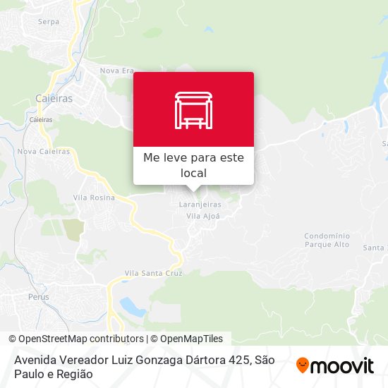 Avenida Vereador Luiz Gonzaga Dártora 425 mapa