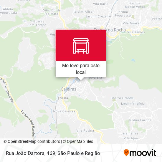 Rua João Dartora, 469 mapa