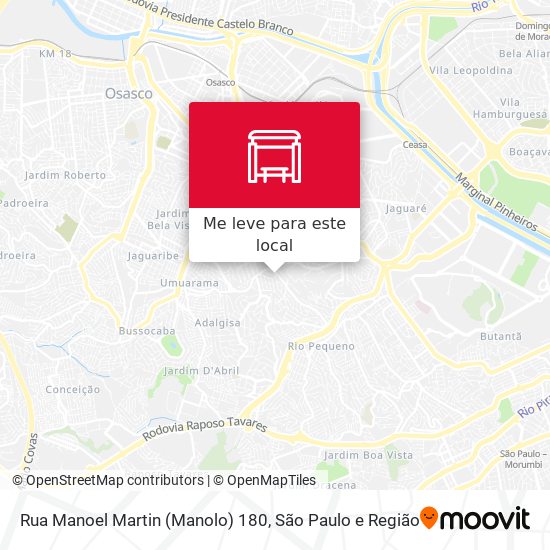 Rua Manoel Martin (Manolo) 180 mapa