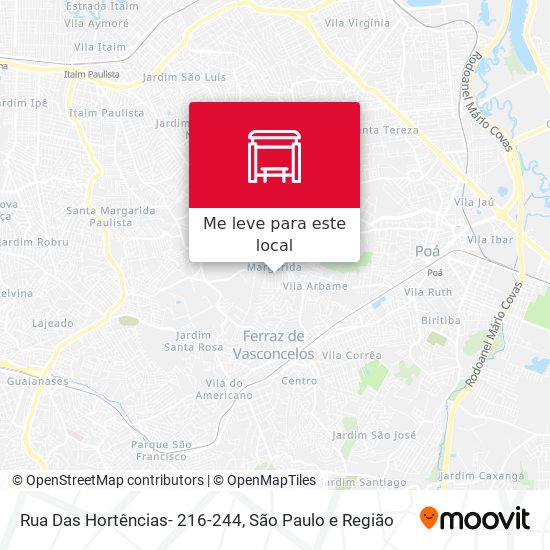 Rua Das Hortências- 216-244 mapa