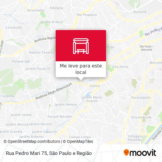 Rua Pedro Mari 75 mapa