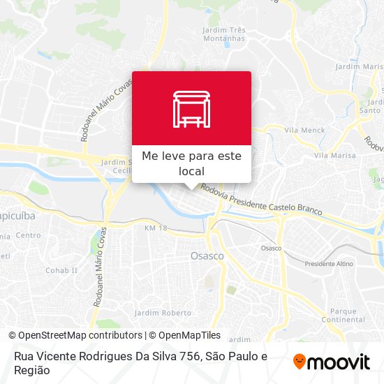 Rua Vicente Rodrigues Da Silva 756 mapa