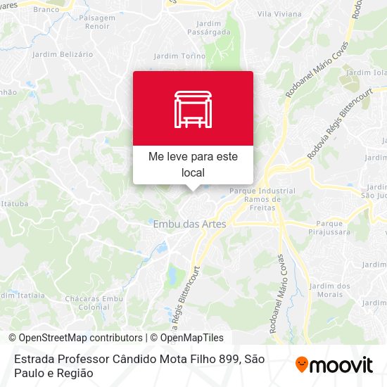 Estrada Professor Cândido Mota Filho 899 mapa