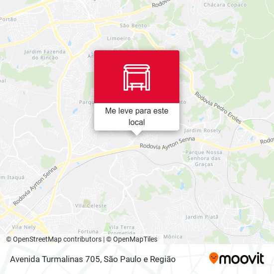 Avenida Turmalinas 705 mapa