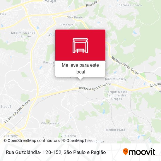 Rua Guzolândia- 120-152 mapa