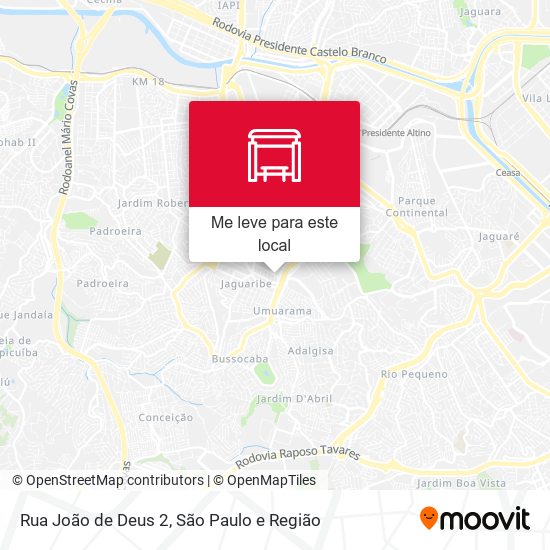 Rua João de Deus 2 mapa