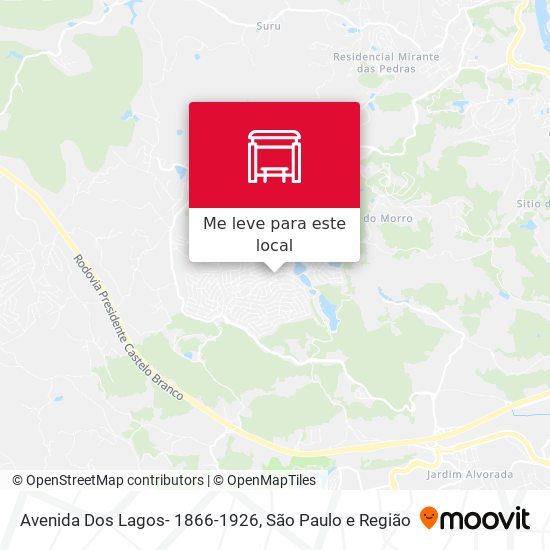 Avenida Dos Lagos- 1866-1926 mapa