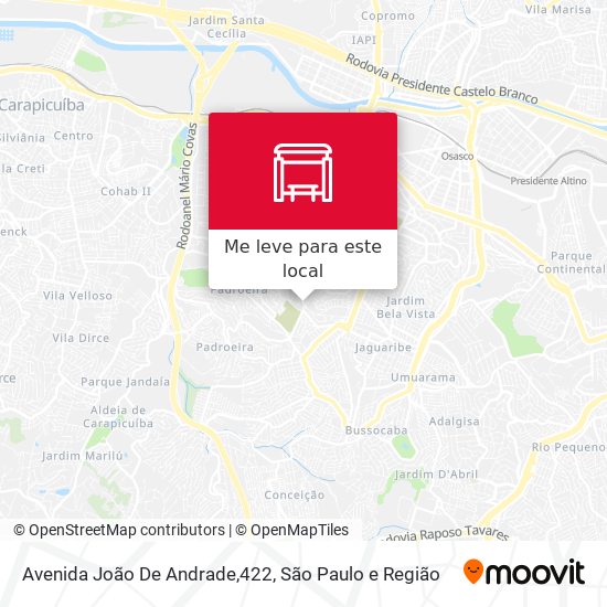 Avenida João De Andrade,422 mapa