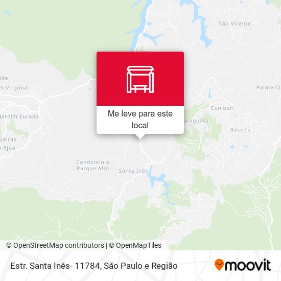Estr. Santa Inês- 11784 mapa
