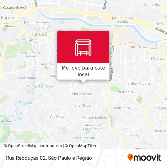 Rua Rebouças 02 mapa