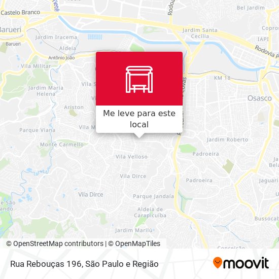 Rua Rebouças 196 mapa