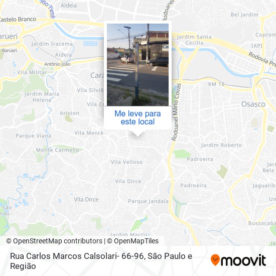 Rua Carlos Marcos Calsolari- 66-96 mapa