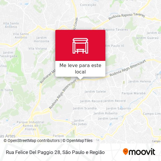 Rua Felice Del Paggio 28 mapa