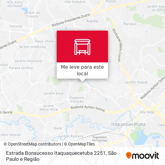 Estrada Bonsucesso Itaquaquecetuba 2251 mapa